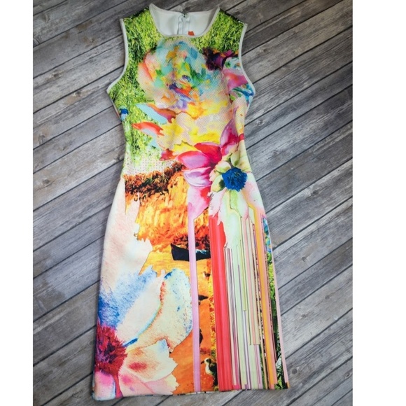 Clover Canyon Dresses & Skirts - Clover Canyon Printed Neoprene Shift Dress